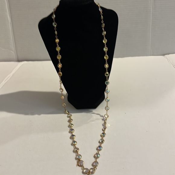GOLD with bling necklace pre owned - Picture 2 of 5